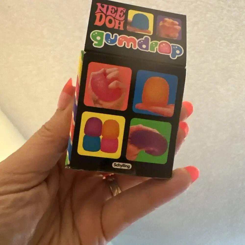 Schylling NeeDoh GUMDROP (PINK) - Super Solid Squish! - NEW